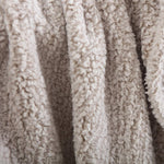 Ultra Soft Cozy Sherpa Throw Blanket, Light Weight Warm Decorative Throw Blanket With Tassel, 2 Tones Ombre Light Brown Pattern Reversible Boho Style Blanket For Sofa, Couch, Bedroom,Travel, 50”X60”