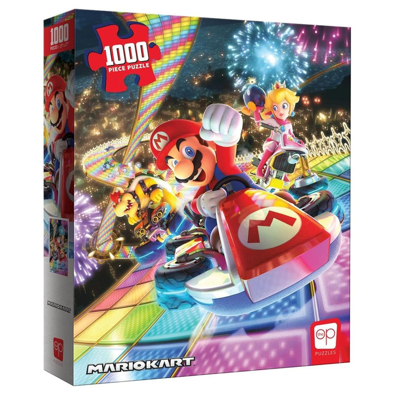 Mario Kart “Rainbow Road” 1,000 Piece Jigsaw Puzzle | Collectible Super Mar