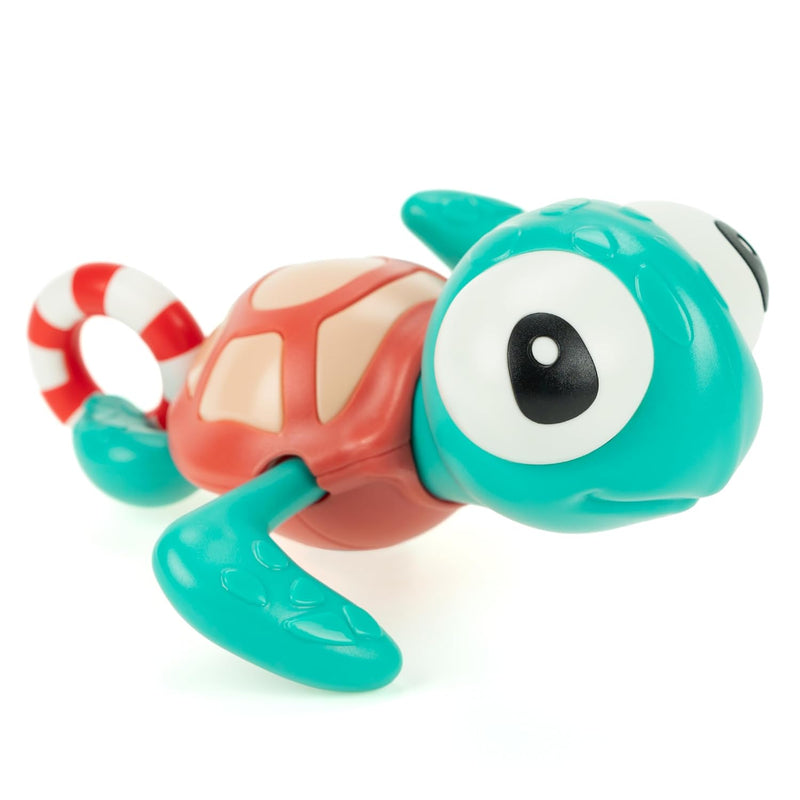 Pull String Swimming Sea Friends Bath Toy For Kids (Turtle With Swim Ring)