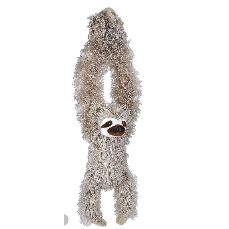 Wild Republic Hanging Three Toed Sloth Plush, Stuffed Animal, Plush Toy, Gi