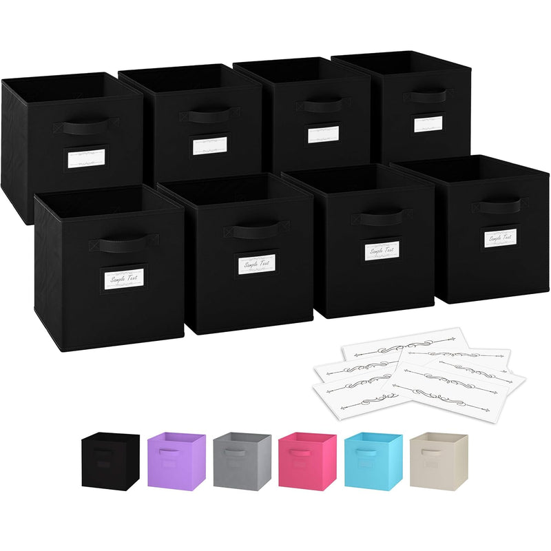 Item Container 11 Inch Storage Cubes (Set Of 8) Storage Baskets, Features Dual H