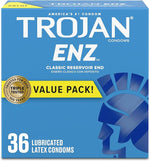 Lubricated Latex Condoms for Contraception & STI Protection, 36 Count Pack