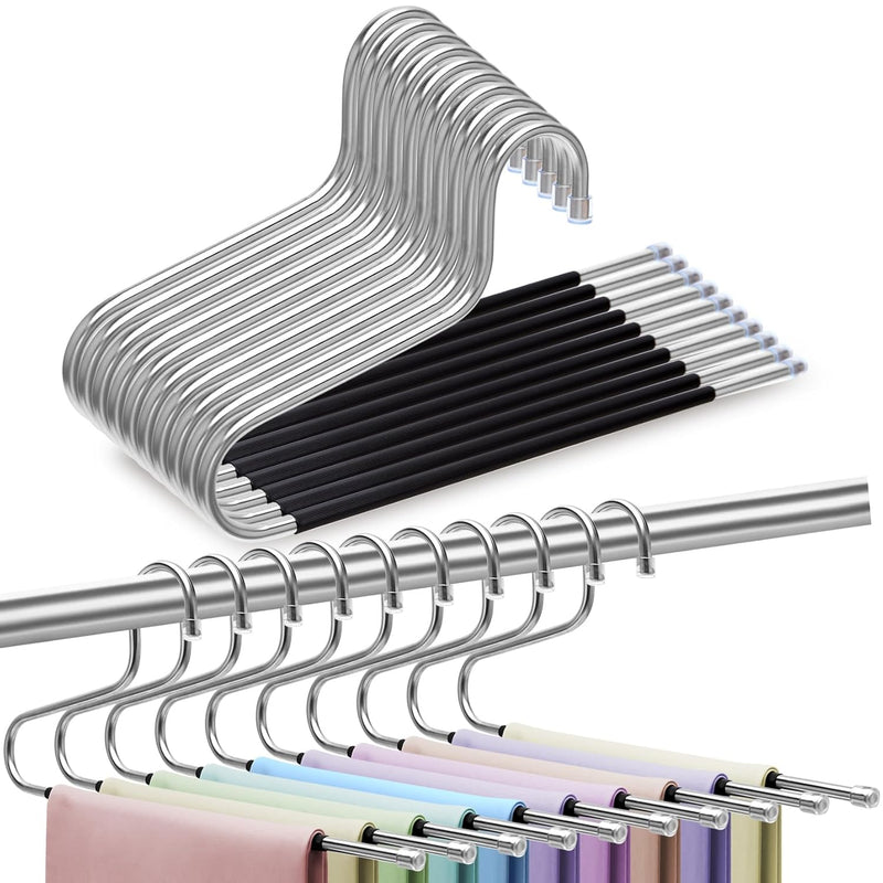 Closet Organizers And Storage,10 Pack Pants Hangers Space Saving,Dorm Room Essen