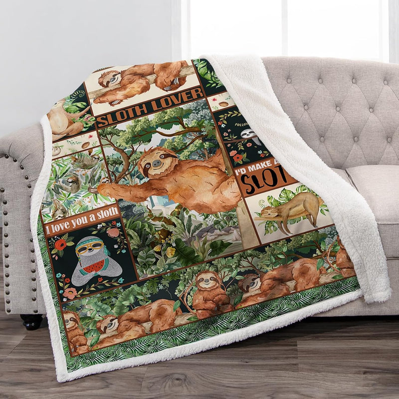 Blanket Sloth Gifts For Women - Sloths Lovers Present For Girls Men Kids Boys