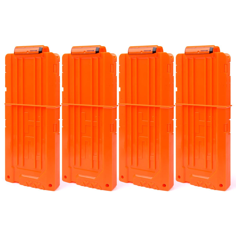 Soft Bullet 4Pcs Clips 12 Bullets Dart Gun Clips Magazine Clip For Nerf Toy