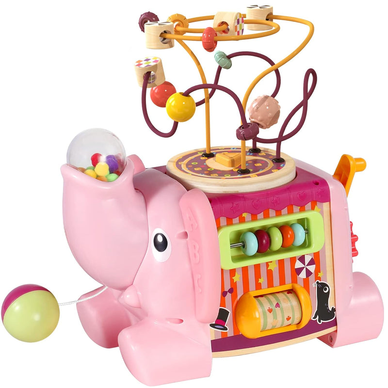 TOP BRIGHT Activity Cube Toys for 1 2 Year Old Girls, Baby Toys for 12-18 M