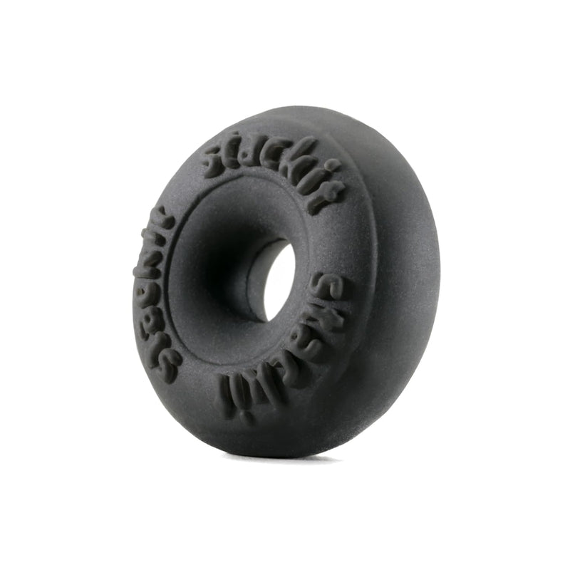 Perfectfit Brand Stackit Cock Ring, Stackable, Silaskin, Stretchy, Comfortable, Snug Fit, Black