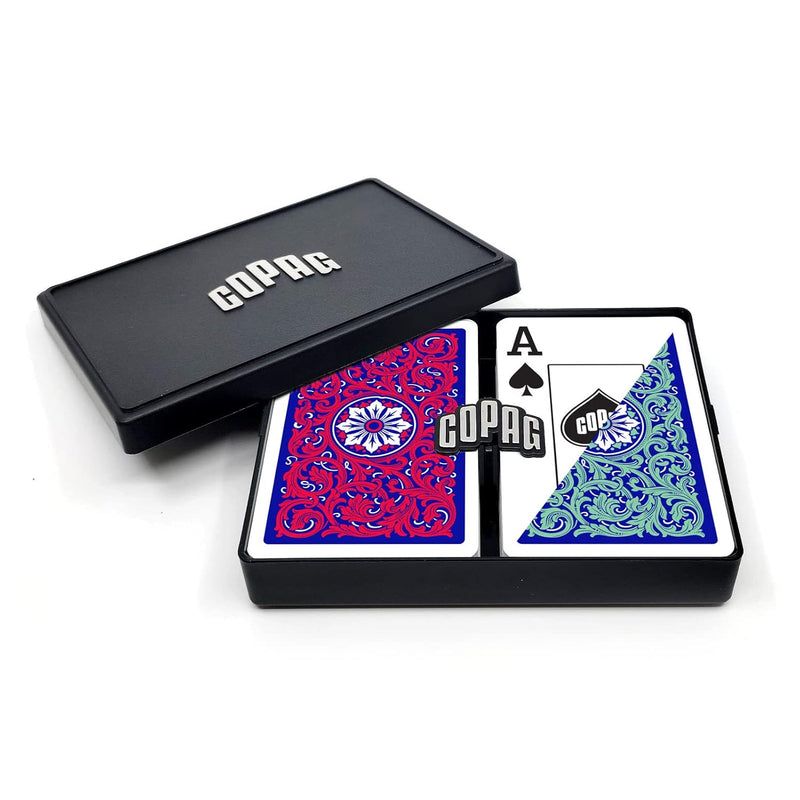 Copag 1546 Neoteric Design 100% Plastic Playing Cards, Bridge Size (Narrow)