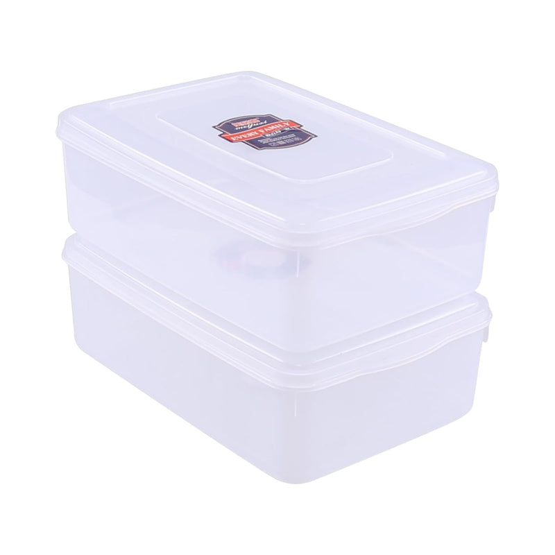 Sadstory 11 Quart Plastic Storage Bin With Lid, Clear Plastic Storage Tote, 2 Pa