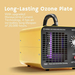 MA10K-PRO Ozone Generator 10000 mg/h High Capacity O3 Machine, Home Ionizer Odor Remover, Yellow