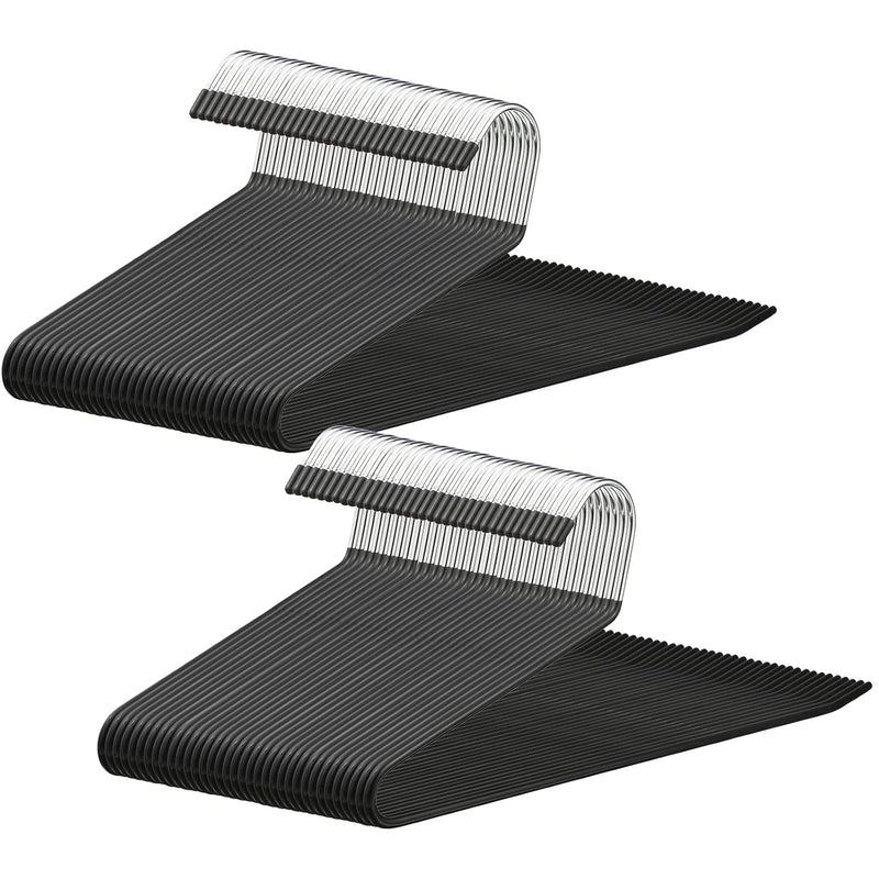 60 Pack Open Ended Pants Hangers, Metal Non Slip Trouser Hangers, Anti Rust Chro