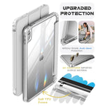 Compatible With Ipad 10Th Generation Case 2022. Ipad 10.9 Inch Cover With Crystal Clear Back & Frame [ Anti-Yellowing ] With Pencil Holder,Diamond Clear Silver