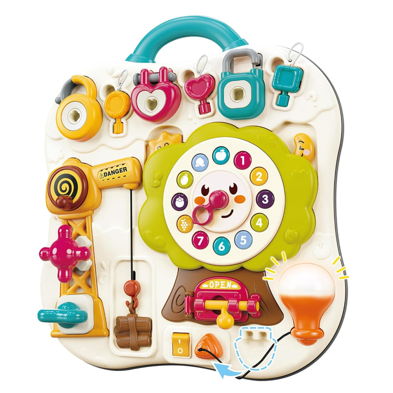 iPlay, iLearn Toddler Busy Board Toys, Montessorri Baby Sensory Toy for 1 Y