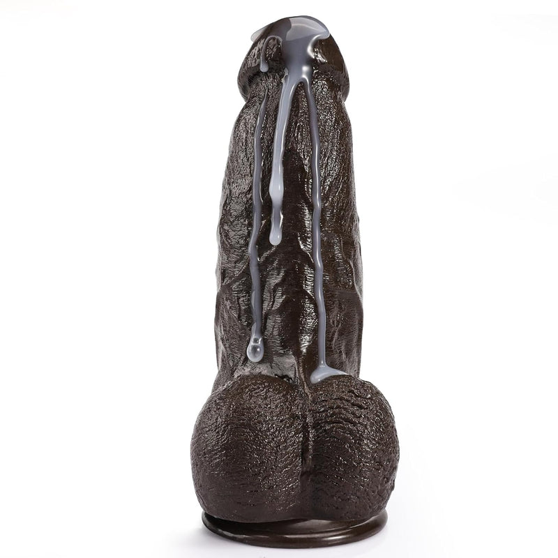 5/mo - Finance 10 Inch Lifelike Curved Realistic Anal Dildo Sex Toy, Real Skin Thick Big Silicone Dildo With Powerful Suction Cup, Realistic G Spot Hands-Free Soft Penis For Men Women Couples