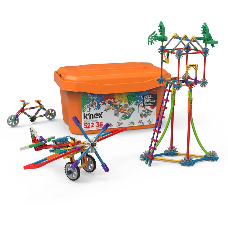 K’NEX Imagine: Click & Construct Value Set – 522 Pieces, 35 Models, STEM Le