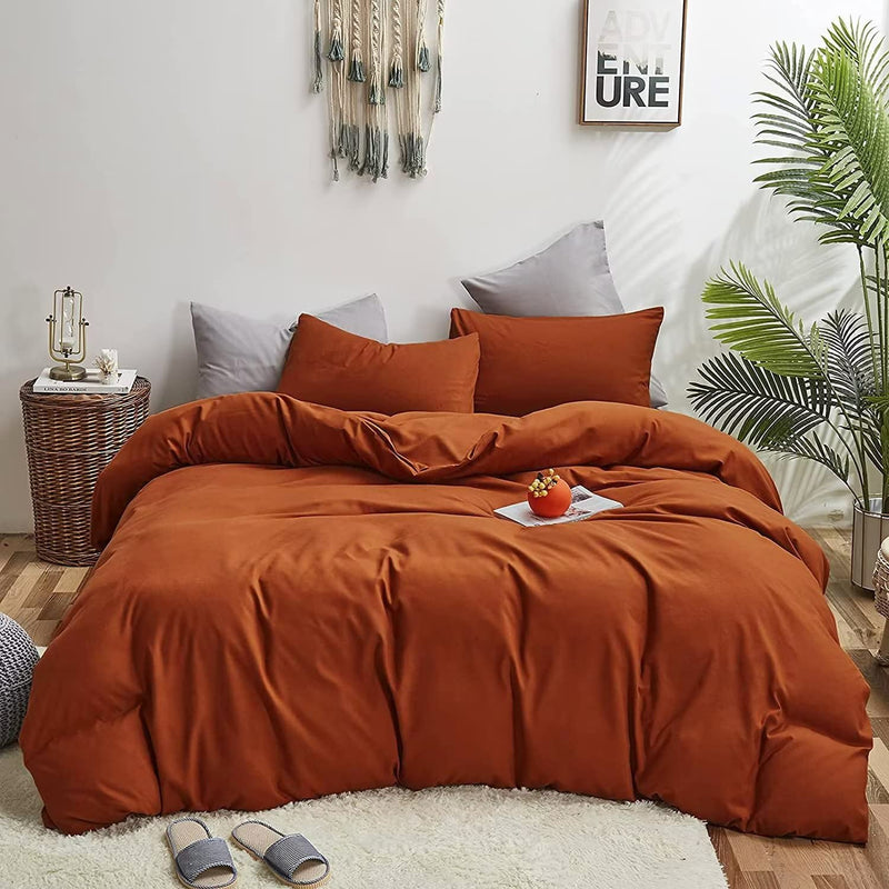 Burnt Orange California King Comforter Set Rust Bedding Comforter Sets Cal Kin