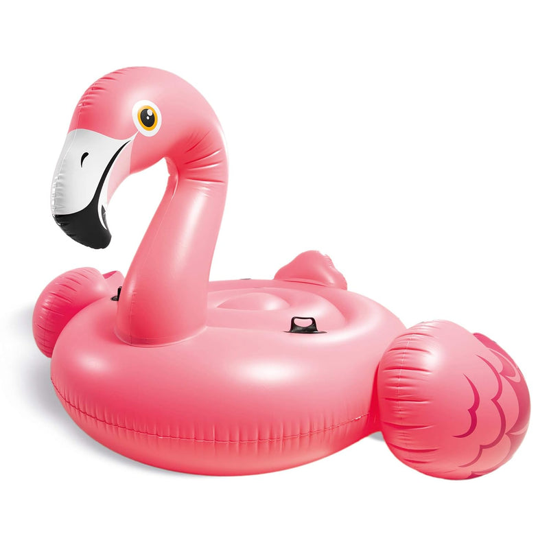 Intex 57288EP Giant Inflatable 80 Inch Mega Flamingo Island Ride On Swimmin