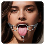 Open Mouth O-Ring Gag With Adjustable Leather Strap,Sex Mouth Plug,Bdsm Fetish Restraints Bondage Gags &Muzzles Sex Toys For Couples