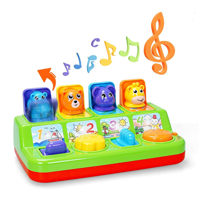 Pop Up Toys For Babies 6 To 12 Months With Light And Music, Cause And Effect,