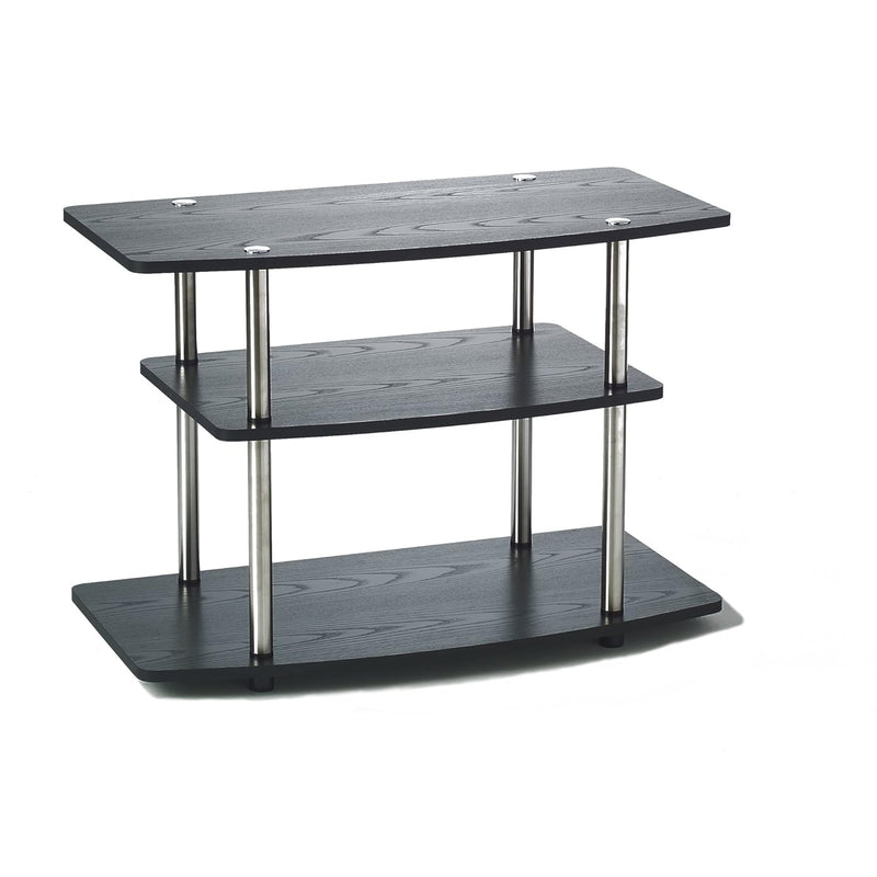 Designs2Go 3-Tier Tv Stand, Black
