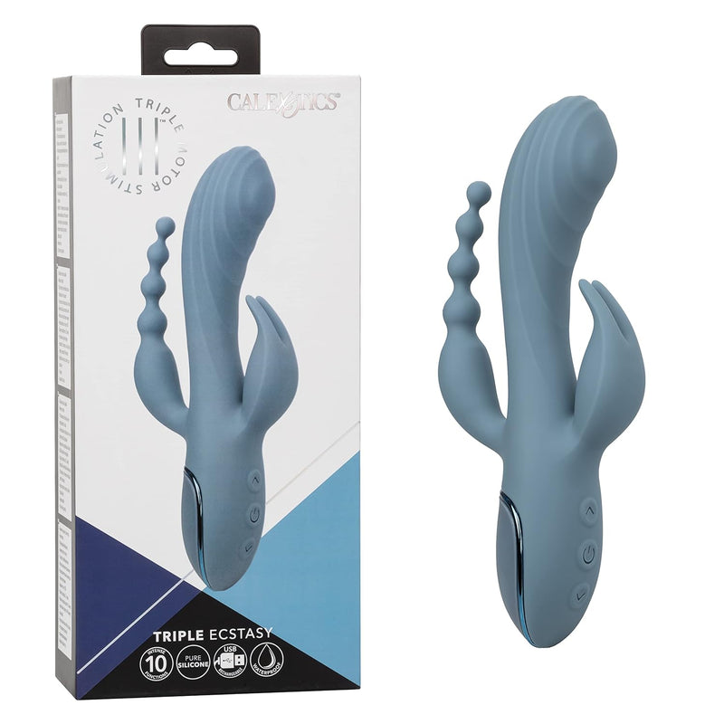 Iii Triple Ecstasy Vibrator - Se-4386-10-3 Blue