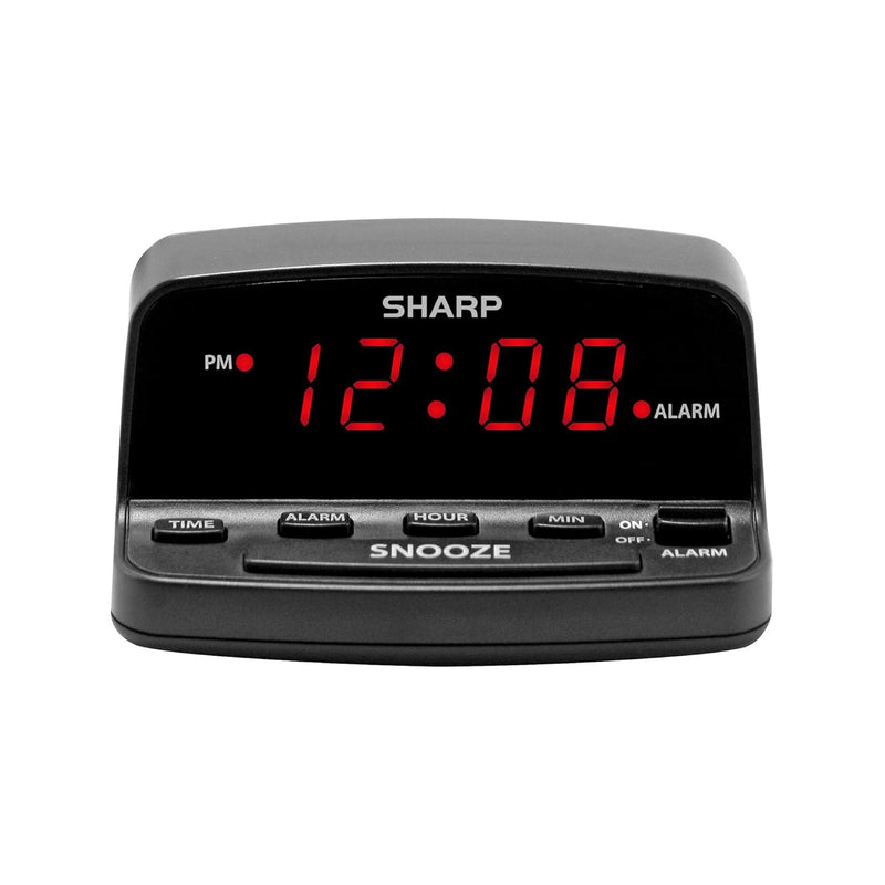 Digital Alarm Clock With Keyboard Style Controls, Battery Back-Up, Easy To Use