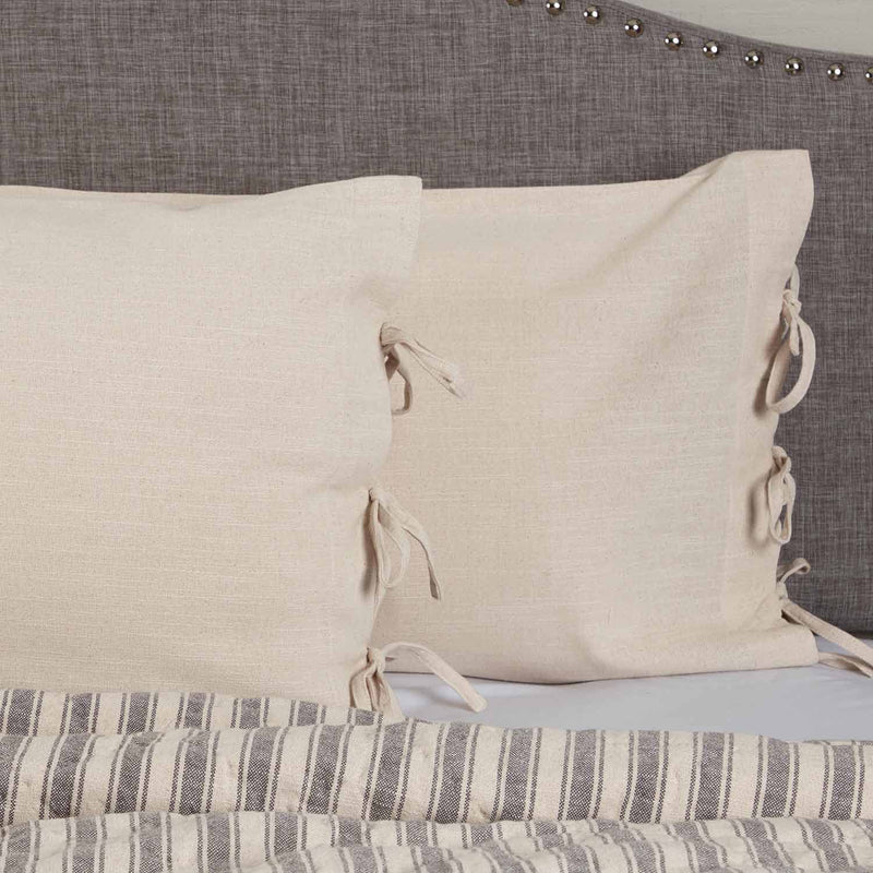 Market Place Natural King Pillow Case/Shams, Set Of 2, Beige Cream Cover, Farm