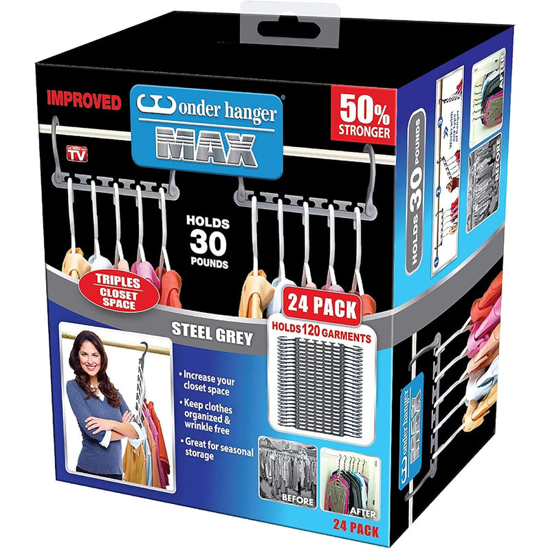 Wonder Hanger Max Back-To-School Pack Of 24 Organizer, Triples Clothes-Hanger Sp