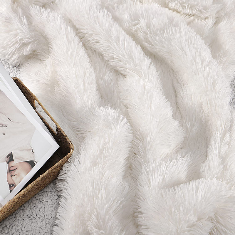 Faux Fur Blanket Fuzzy Soft And Plush Shaggy Fall Throw Blankets For Bed Long