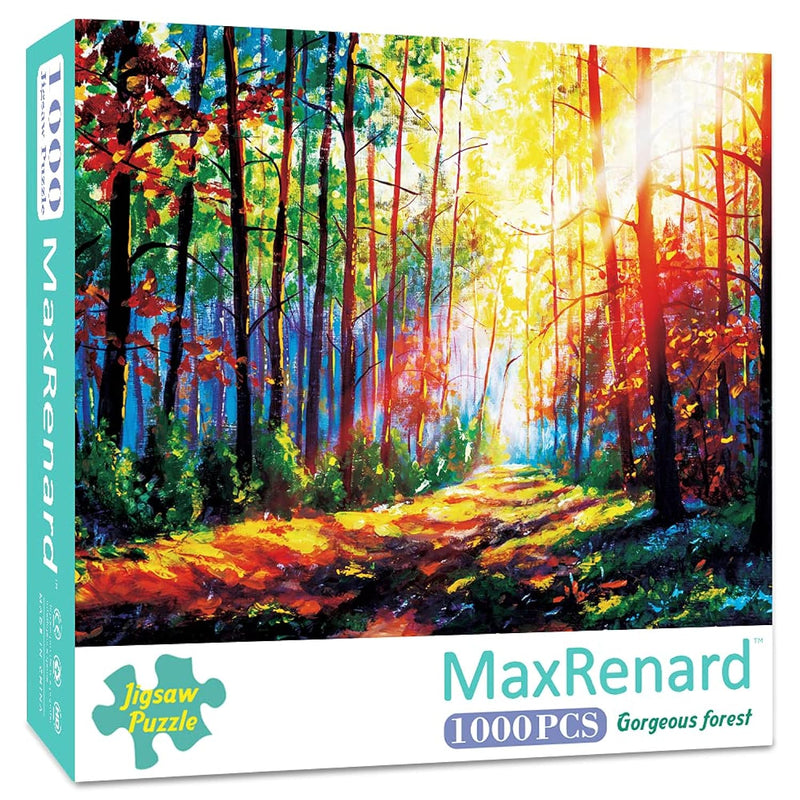 Game Jigsaw Puzzle 1000 Pieces For Adult Scenery Gorgeous Forest Challenge