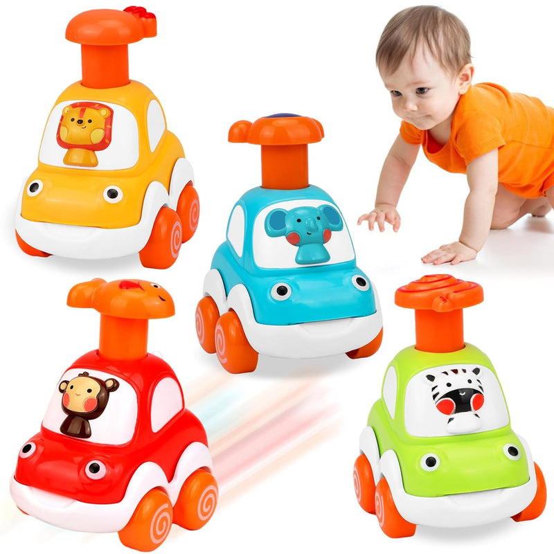 Baby Toy Cars Toddler Gifts: Animal Car Baby Toys For 1 2 3 Year Old Boy Gi