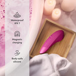 Enhance Pink 2 In 1 Clitoral Suction Personal Massager & Vibrator And Pjur Aqua Water Based Personal Lubricant 3.4 Fl Oz - Couples Sex Toys Bundle