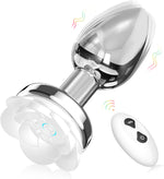 Remote Control Vibrating Butt Plug – 10 Modes Light-Up Anal Toy for Men & Women