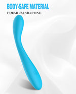 Rechargeable G-Spot & Clitoral Vibrator – 10 Modes, Waterproof Massager (Blue)
