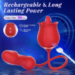 Rose G-Spot & Clit Vibrator – 9 Modes, Thrusting, Licking, Hands-Free Adult Toy