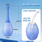 Enema Douche Kit with Bendable Silicone Nozzle & Anti-Backflow Design for Cleansing