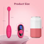 Clitoral & G-Spot Vibrator with Remote Control, 10 Modes, LCD Display for Couples
