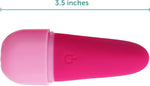 Rechargeable Bullet Vibrator – 10 Modes, Quiet, Waterproof, Body-Safe Silicone, Pink