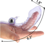 Finger Sleeve Vibrator for Women, Clitoral & G-Spot Stimulator, Intense Massage