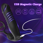 App-Controlled Thrusting Anal Stimulator with Vibrating Ring & Prostate Massager