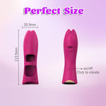 Mini Finger Vibrator for Women – 10 Modes, G-Spot & Clitoral Stimulator, Red