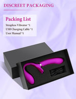 Strapless Double-Ended Vibrating Dildo – 12-Mode G-Spot & Clitoral Stimulator