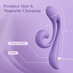 Clitoral Kissing & G-Spot Rabbit Vibrator – Dual Motor, 10 Modes, Flexible Design