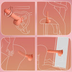 App-Controlled Silicone G-Spot Vibrator, 10 Vibration Modes, Suction Cup Dildo