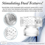 Hummingbird Vibrating Masturbator Attachment – Dual-Sided Textured Massage Tool