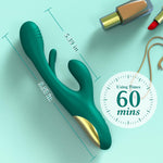 3-in-1 G-Spot Rabbit Vibrator – 14 Vibration & 7 Tongue-Licking Modes, Emerald