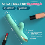 Beginner Thrusting Dildo Vibrator – G-Spot & Clitoral Stimulator with 10 Modes