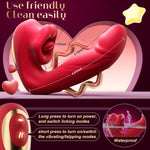 Thrusting Rose Vibrator – 7 Modes of Licking, Flapping & Suction for G-Spot Pleasure
