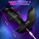 Remote-Controlled Prostate Massager – 10-Mode Vibrating Silicone Anal Plug for Men