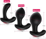 Remote Control Inflatable Anal Vibrator with 10 Modes for Men & Women Prostate Play